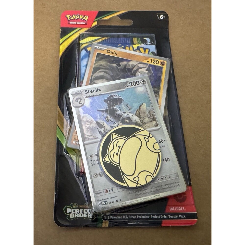Perfect Order Checklane Blister with Onix, Steelix & Coin; New, Factory Sealed